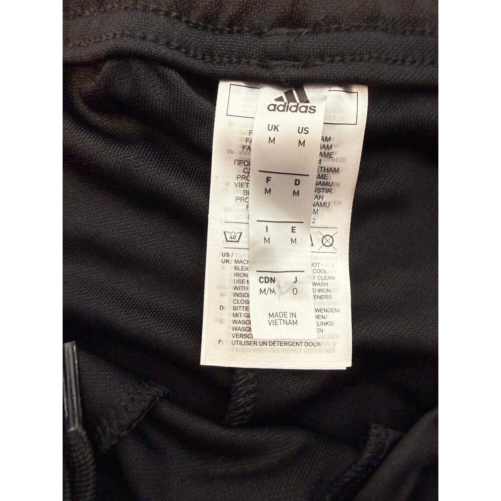 NWT Adidas Tiro Soccer Track Pants Men M Black White Tapered New - Picture 5 of 8